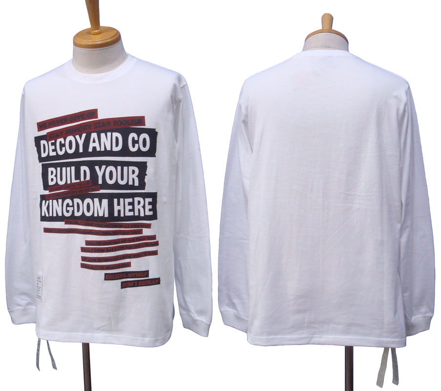 デコイアンドシーオー DECOY CROSS L/S Tシャツ ロンT-